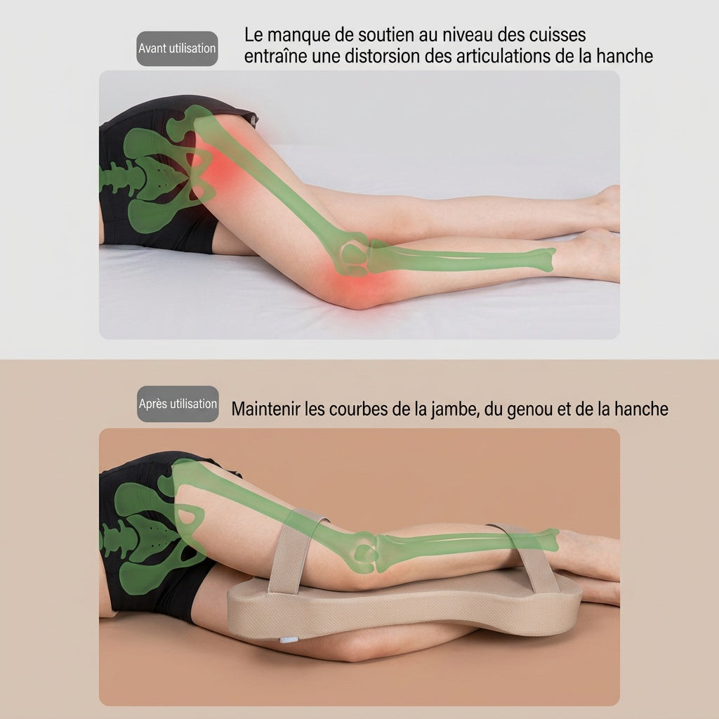 Coussin de jambes à mémoire de forme