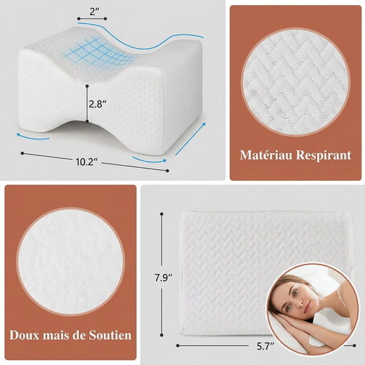 Coussin genoux sablier classique