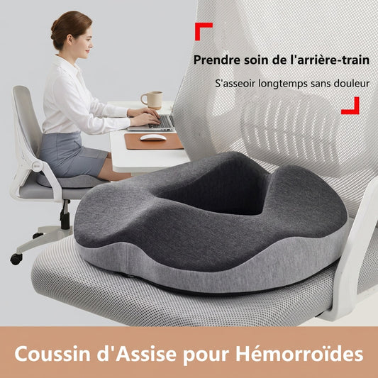 Coussin d'assise à découpe centrale