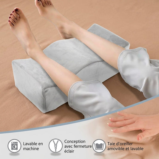 Coussin de jambes long à mémoire de forme
