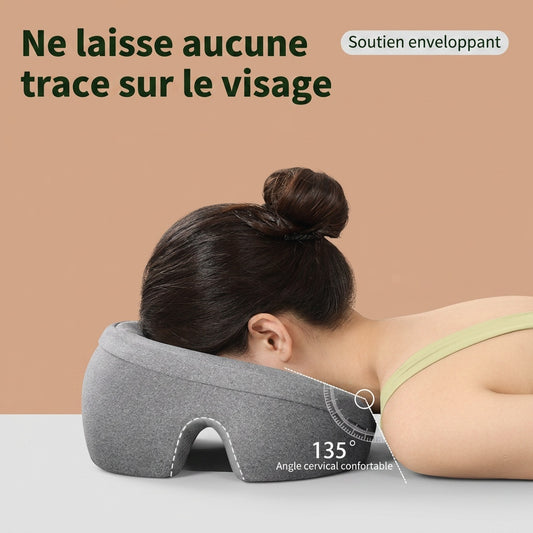 Coussin repose visage ergonomique à mémoire de forme