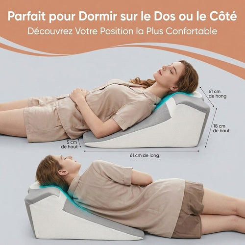 Cale de lit inclinée à mémoire de forme