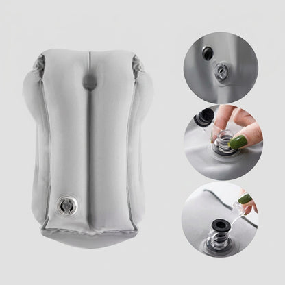 Oreiller de voyage gonflable en PVC
