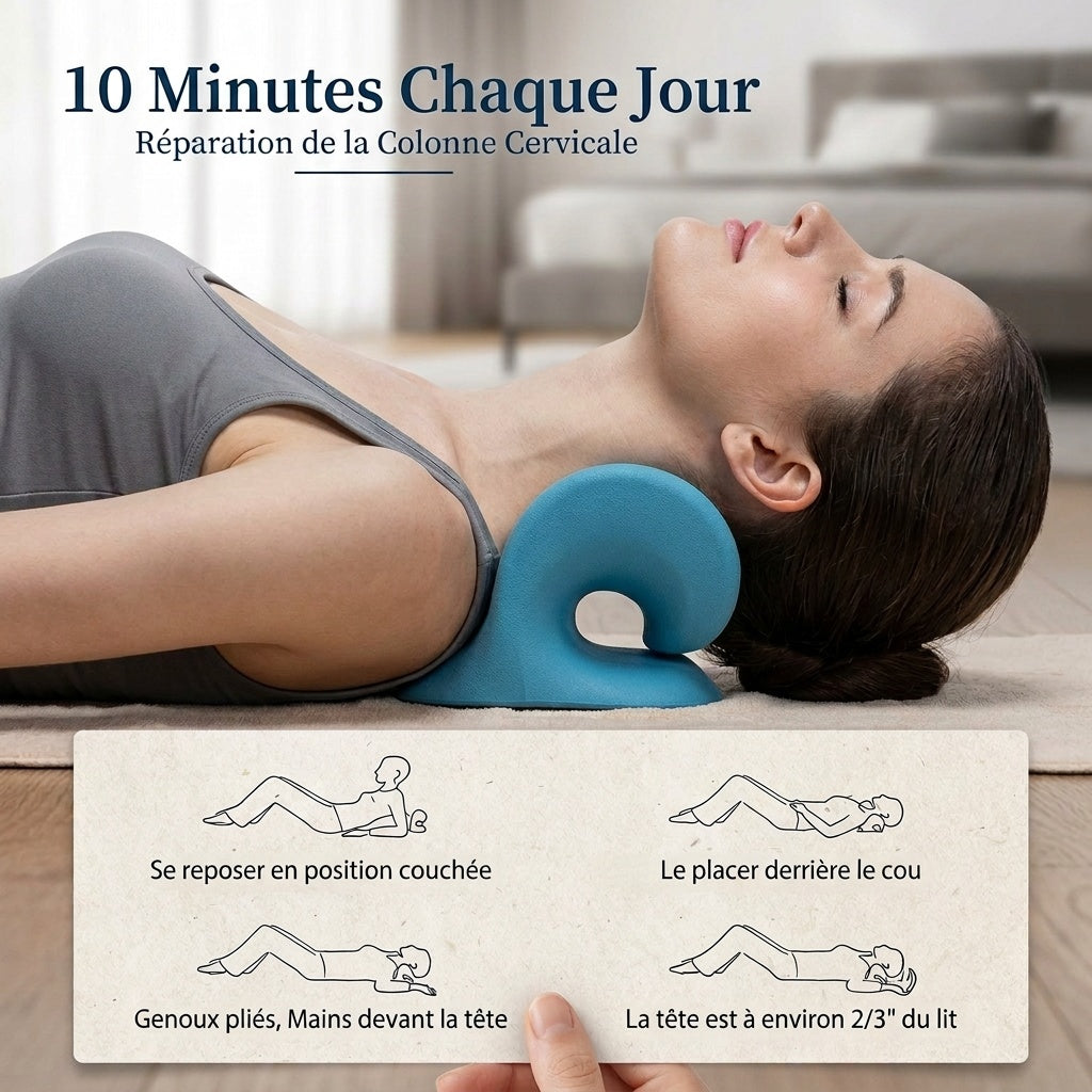 Coussin d'étirement cervical