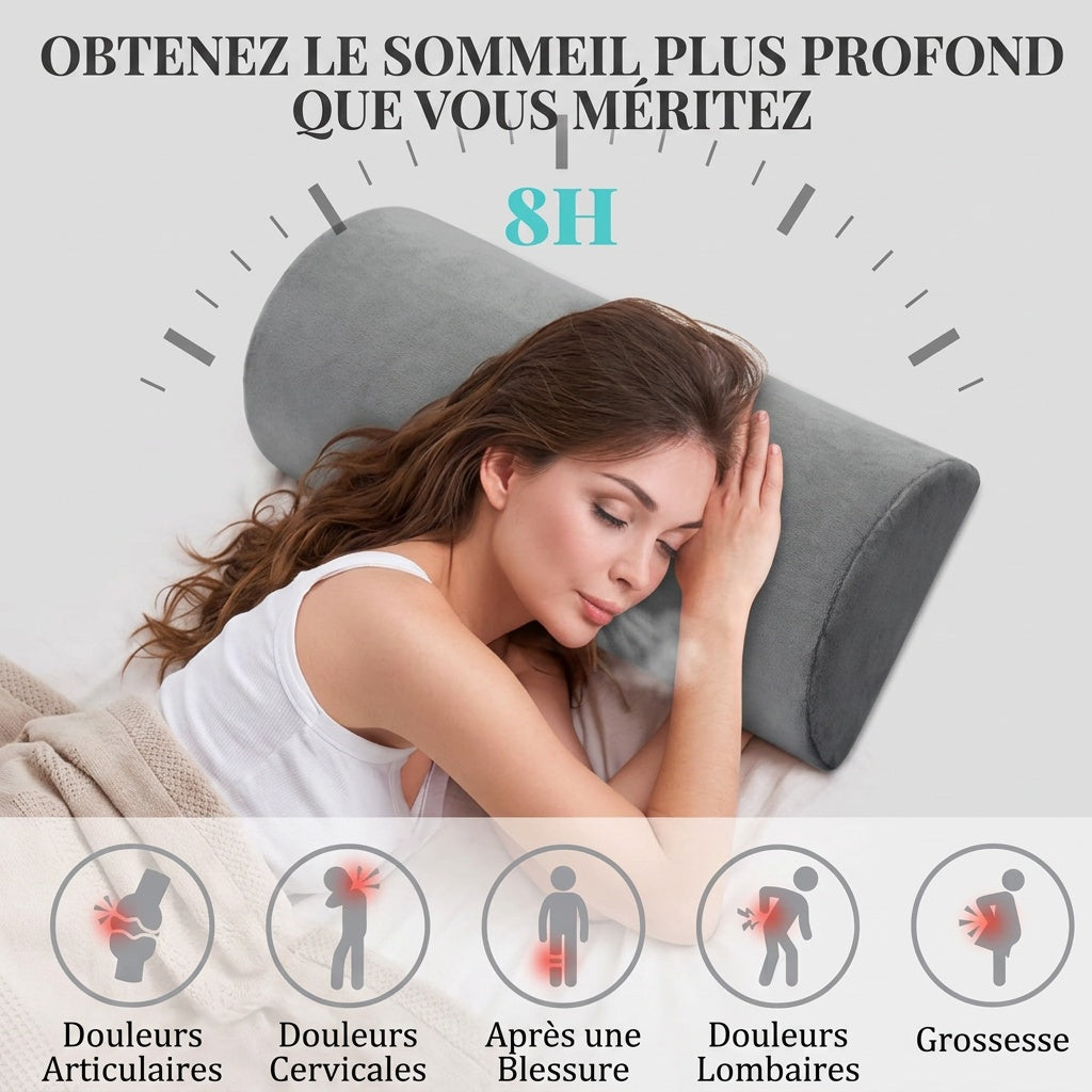 Coussin demi-lune multi-positions
