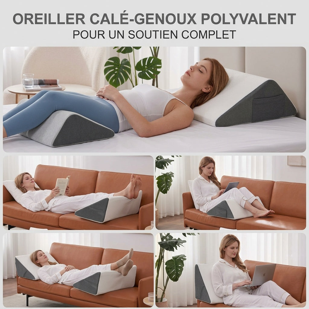 Cale sous-genoux à mémoire de forme