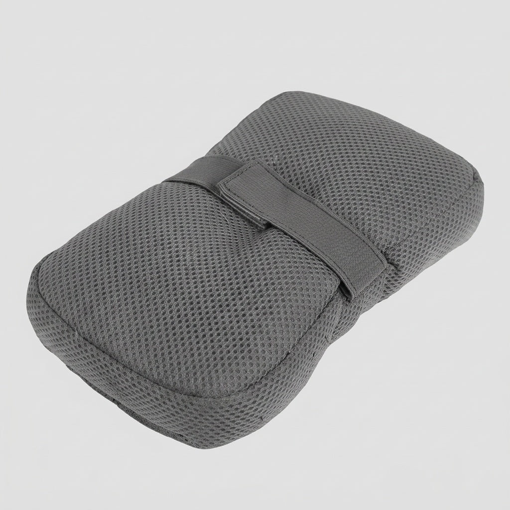 Coussin genoux long en fibre à sangle velcro