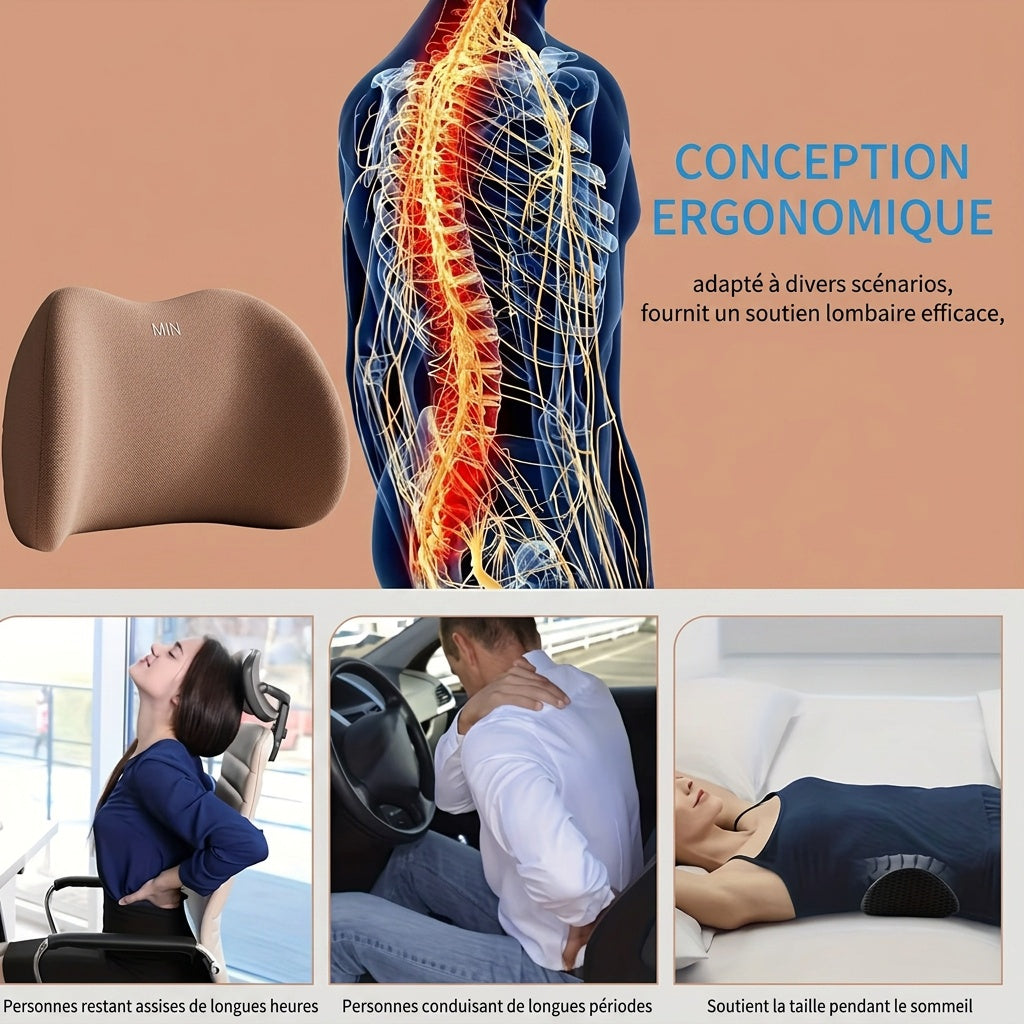 Coussin lombaire double usage bureau et lit Airyon – vue 3