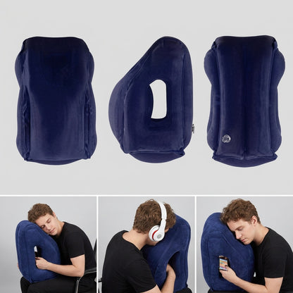 Oreiller de voyage gonflable en PVC