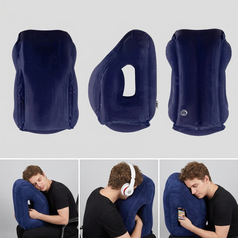 Oreiller de voyage gonflable en PVC Airyon – vue 2