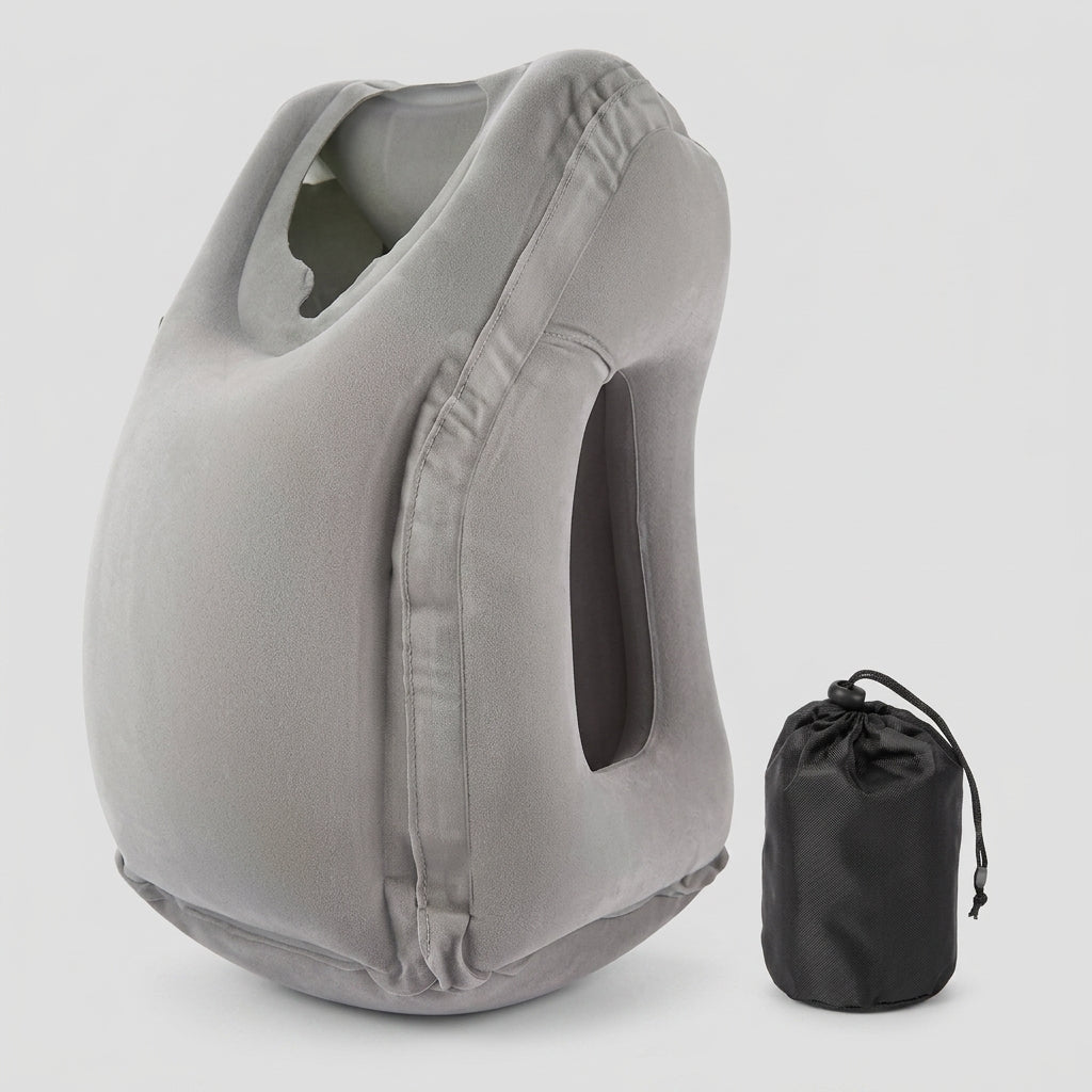 Oreiller de voyage gonflable en PVC