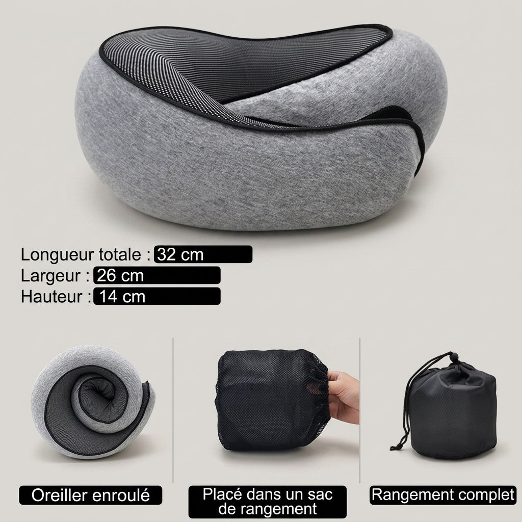 Tour de cou voyage à mémoire de forme Airyon – vue 4