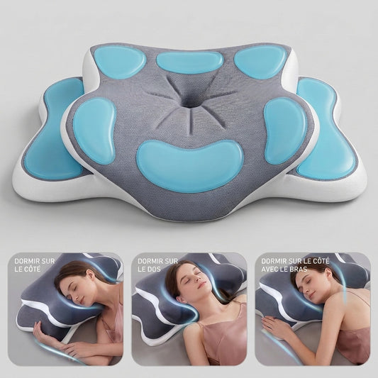 Oreiller cervical double hauteur