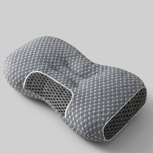 Oreiller cervical garni fibre