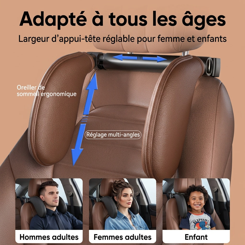 Appui-tête réglable de voiture à mémoire de forme Airyon – vue 4