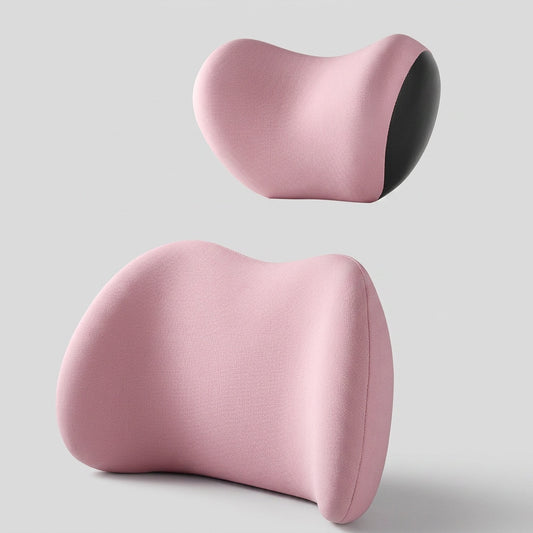 Appui-tête et coussin lombaire pour voiture