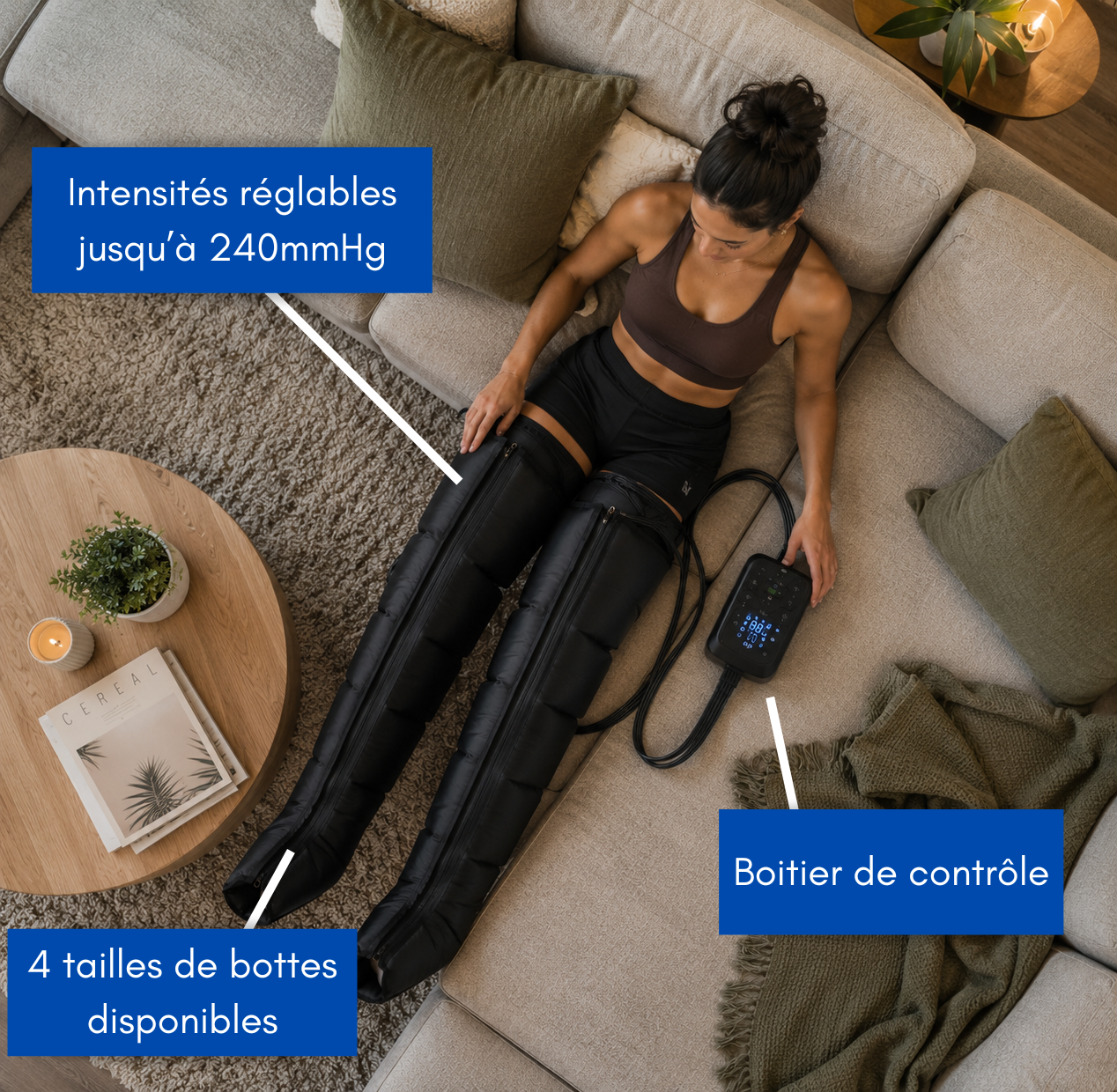 Bottes de compression - Airyon Pulse