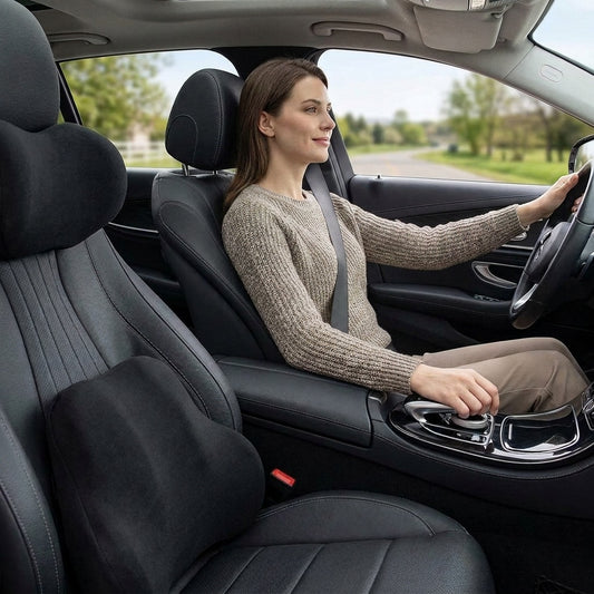 Coussin pour nuque et soutien lombaire voiture