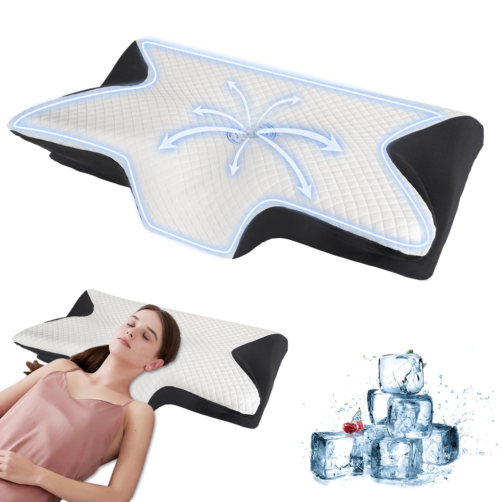 Oreiller cervical profilé à mémoire de forme