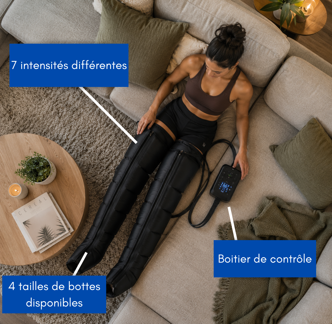 Bottes de Compression 4 Chambres - AIRYON Pulse