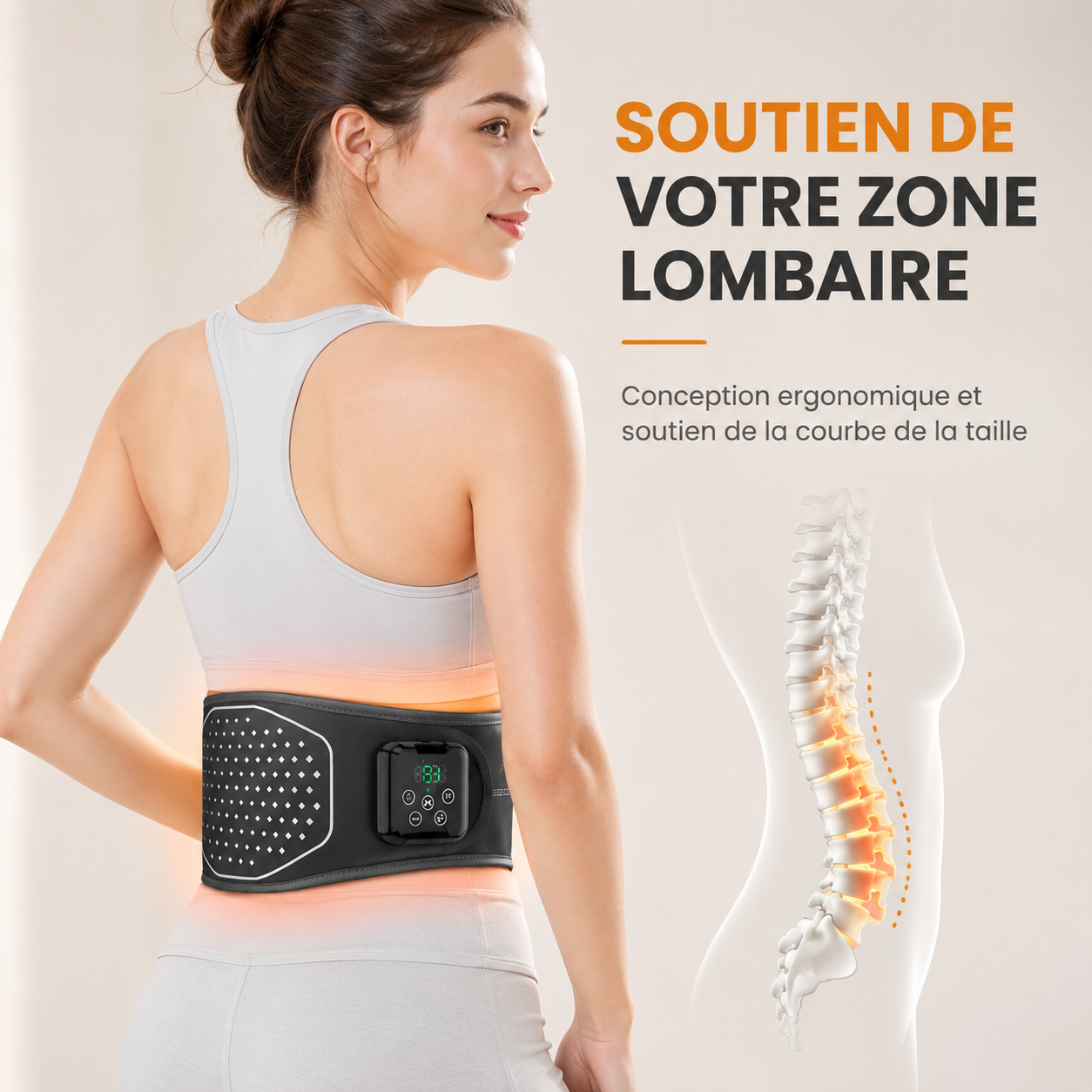 Ceinture de Massage Lombaire - AIRYON Pulse