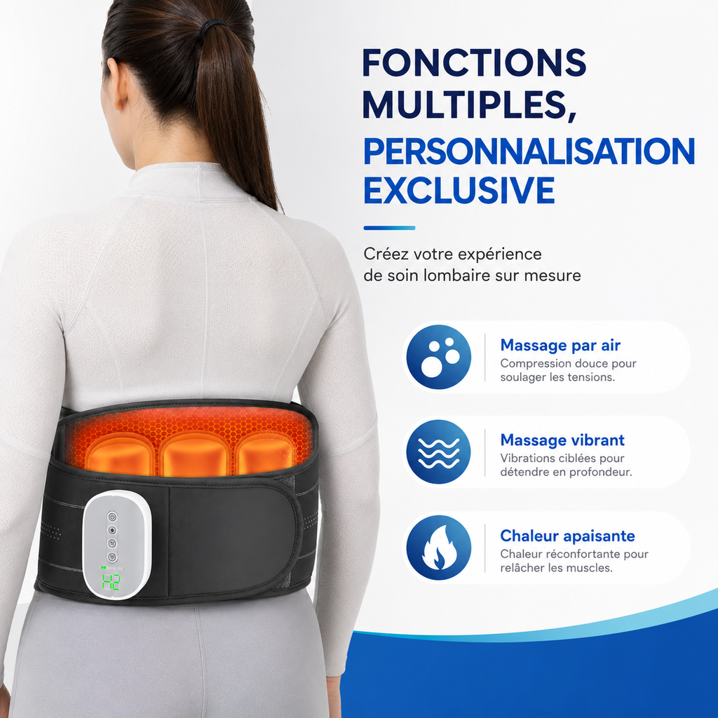 Ceinture de massage Lombaire Type C - AIRYON Pulse