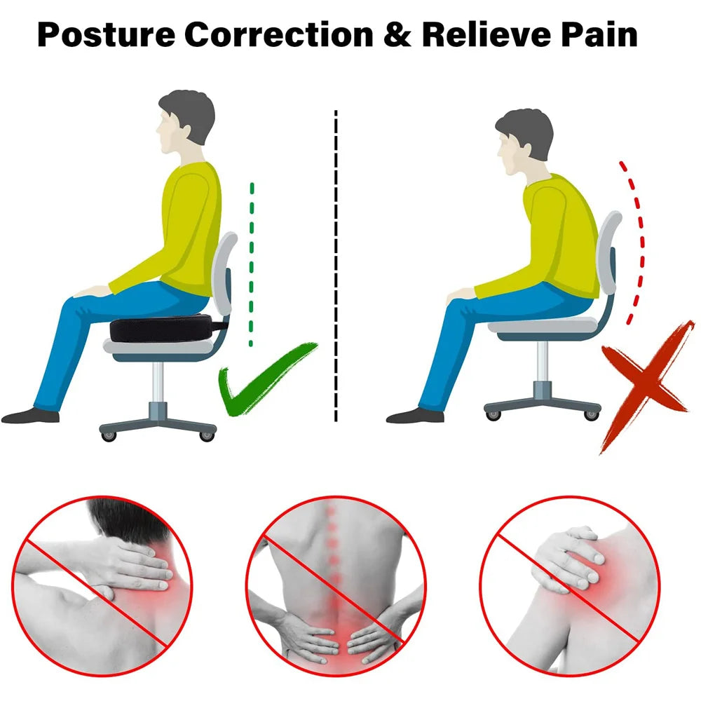 Coussin d'assise gel à mémoire de forme en U