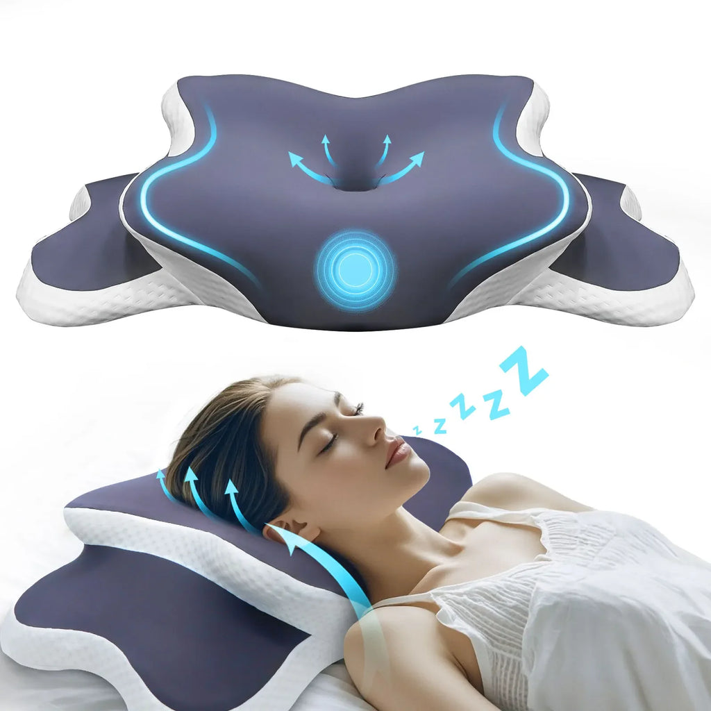 Oreiller cervical double hauteur