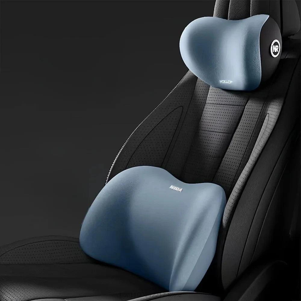 Appui-tête et coussin lombaire pour voiture