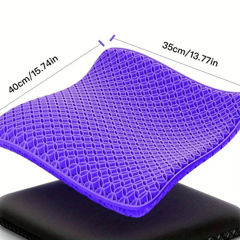 Coussin d'assise gel violet compact