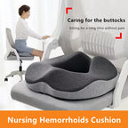 Coussin d'assise à découpe centrale