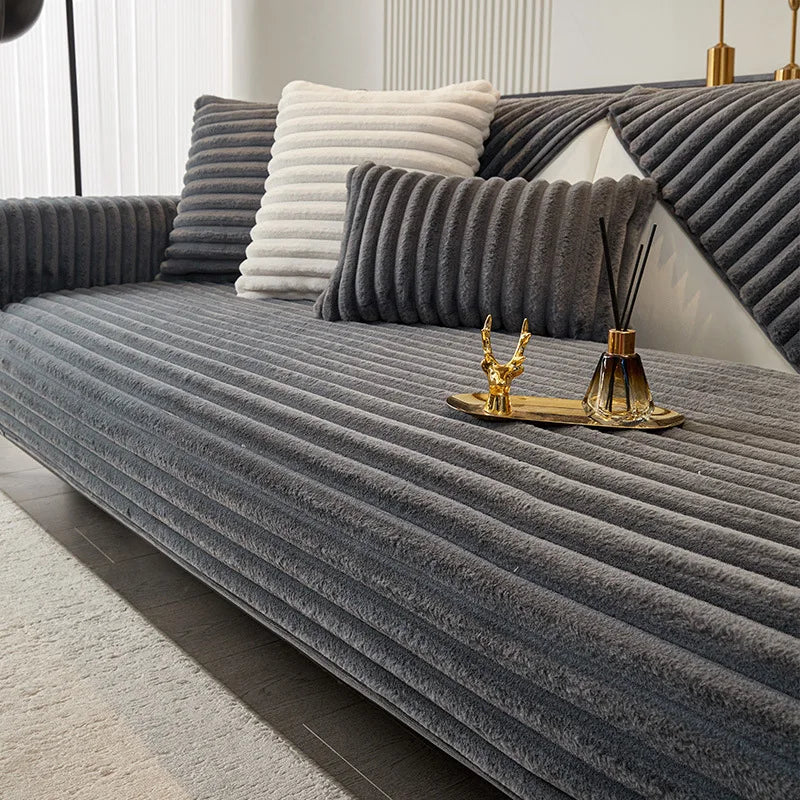 Housse d'assise en fausse fourrure