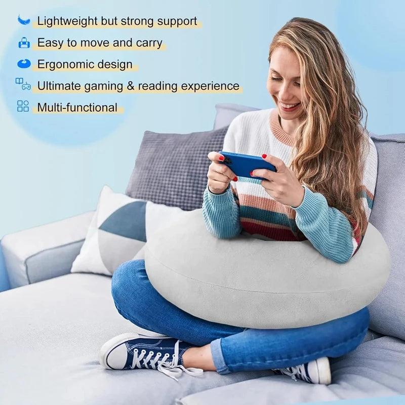 Coussin d'appui-bras pour lecture et écrans