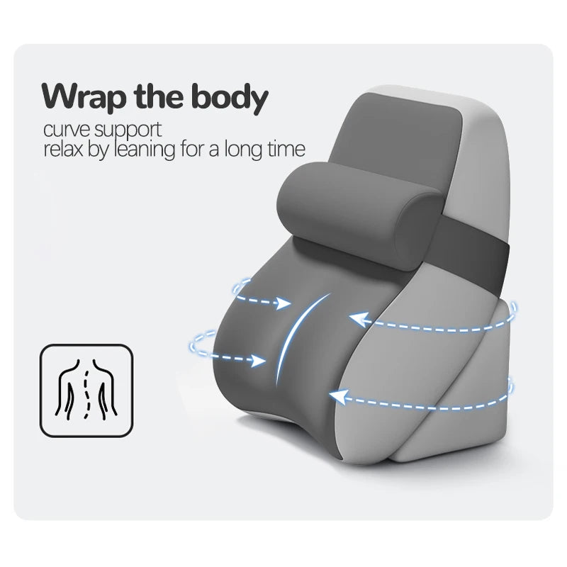 Coussin de lecture ergonomique à poches