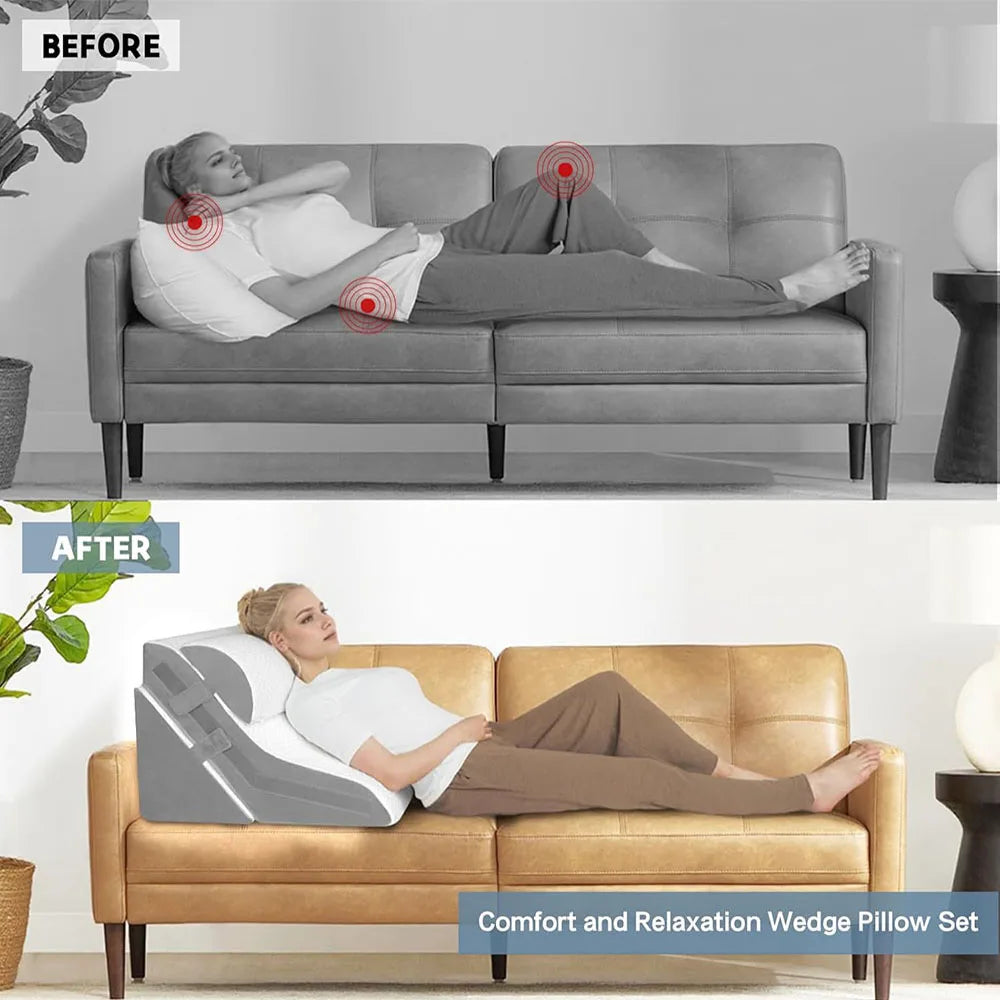 Ensemble d'oreillers de calage modulable 3 pièces