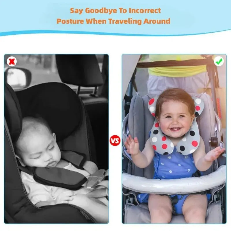 Oreiller de voyage en U pour bébé