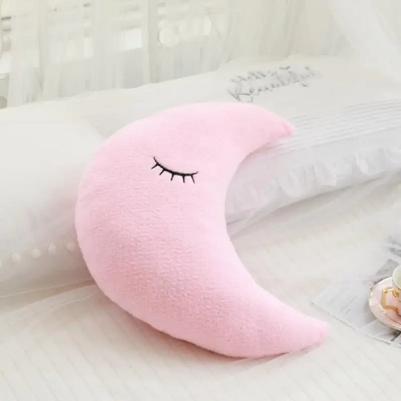 Coussin peluche nuage, étoile, lune et goutte de pluie pour enfant
