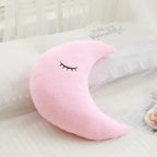 Coussin peluche nuage, étoile, lune et goutte de pluie pour enfant
