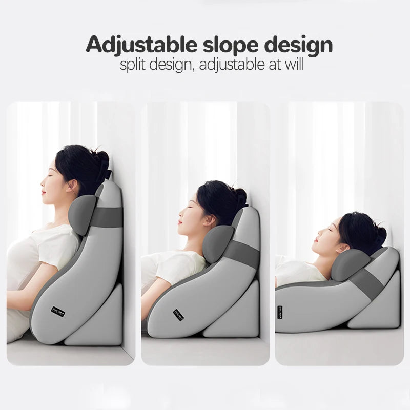 Coussin de lecture ergonomique à poches