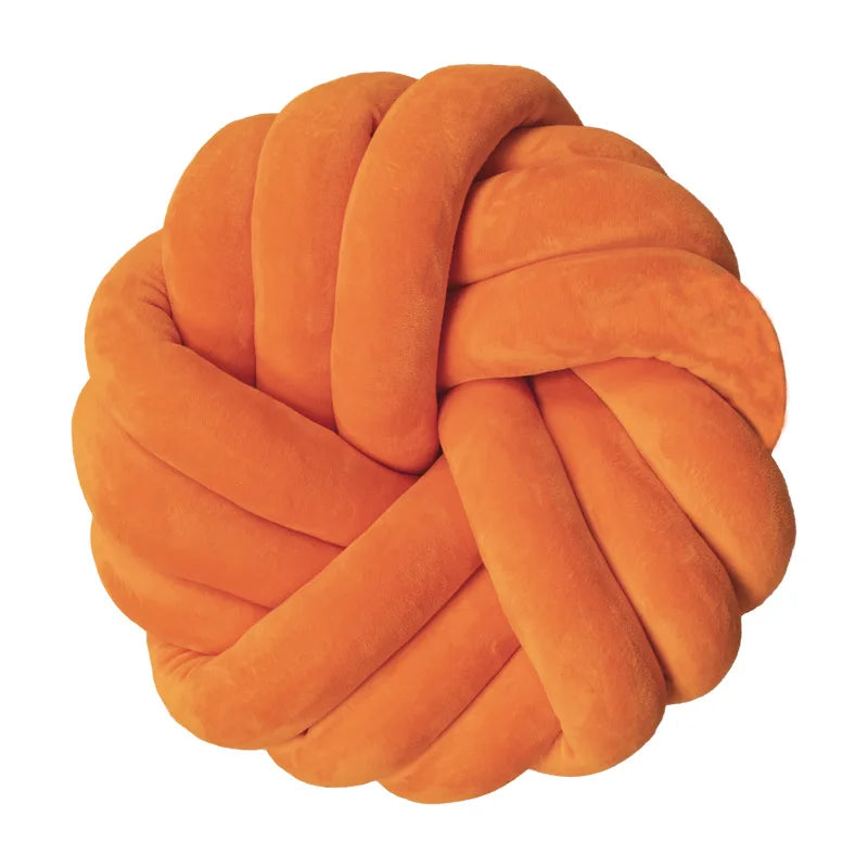 Coussin nœud rond décoratif