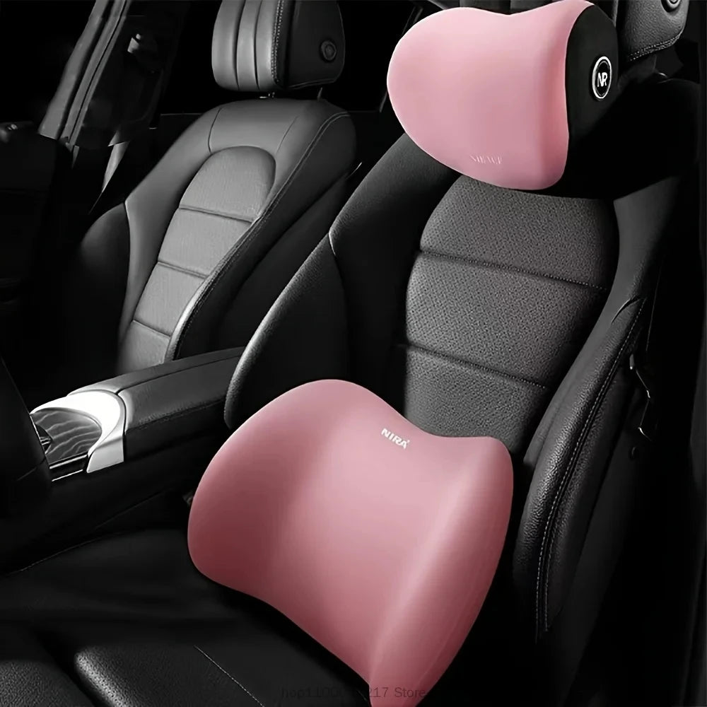 Appui-tête et coussin lombaire pour voiture