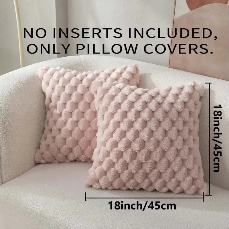 Housse de coussin 3D texturée