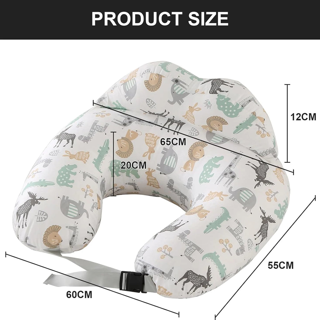 Coussin d'allaitement coton et fibre