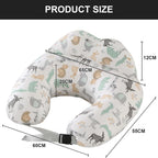 Coussin d'allaitement coton et fibre
