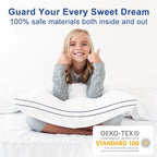 Oreiller en plumes et duvet d'oie grand confort