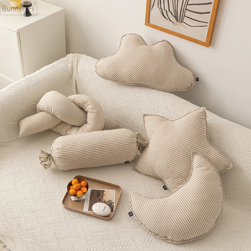 Coussin patchwork cousu main