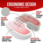Coussin d'assise ergonomique en mousse à mémoire de forme