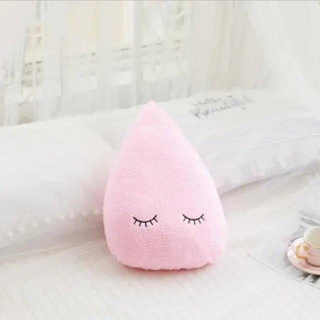 Coussin peluche nuage, étoile, lune et goutte de pluie pour enfant