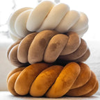Coussin nœud rond décoratif