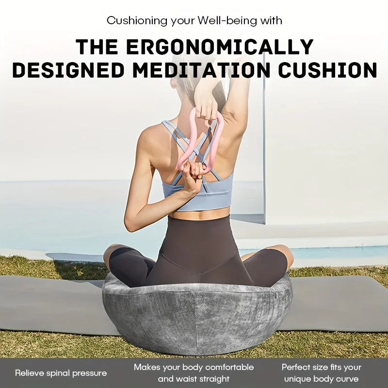 Coussin de méditation grand format à mémoire de forme